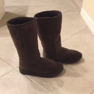 Tall chocolate brown UGG boots (very gently used)
